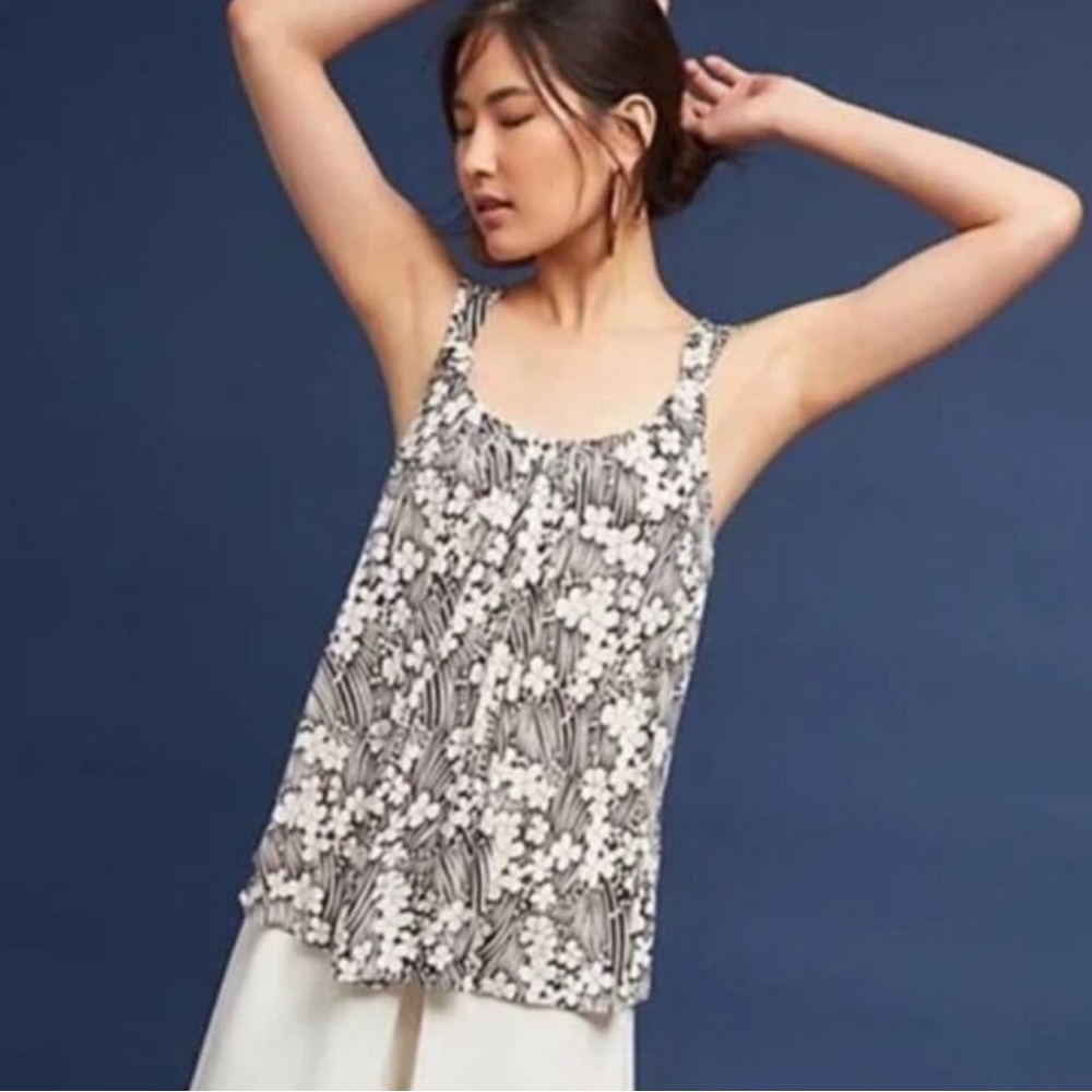 🆕 Anthropologie Vanessa Virginia Sleeveless Top. Underlined. NWT